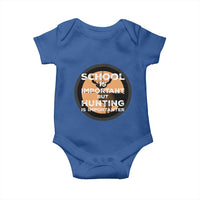 Funny Hunter Gift Baby Onesie School Is Important But Hunting Is Importanter - Wonder Print Shop