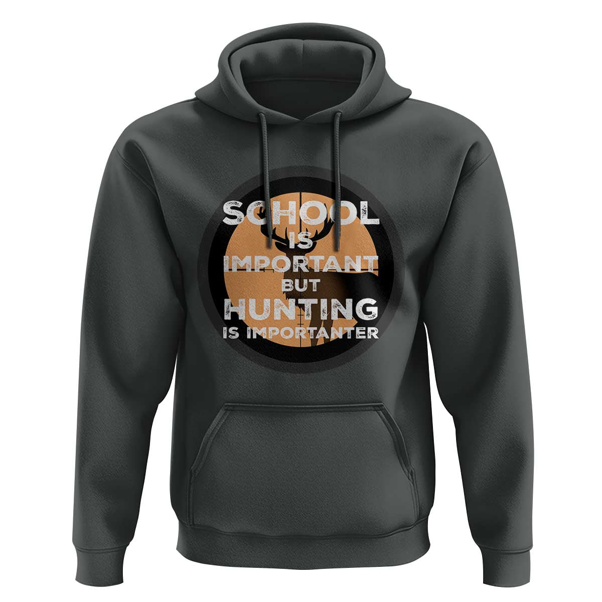 Funny Hunter Gift Hoodie School Is Important But Hunting Is Importanter - Wonder Print Shop