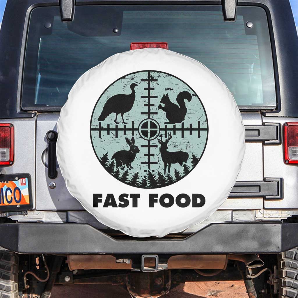 Funny Hunter Joke Spare Tire Cover Hunting Fast Food Animals - Wonder Print Shop