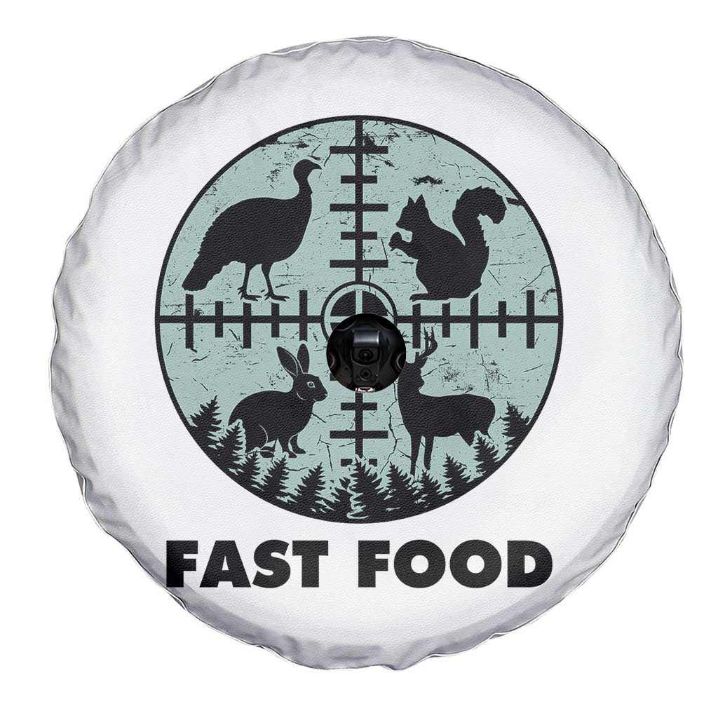 Funny Hunter Joke Spare Tire Cover Hunting Fast Food Animals - Wonder Print Shop
