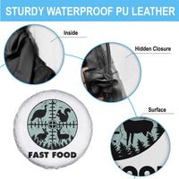 Funny Hunter Joke Spare Tire Cover Hunting Fast Food Animals - Wonder Print Shop
