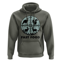 Funny Hunter Joke Hoodie Hunting Fast Food Animals - Wonder Print Shop