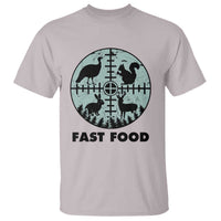 Funny Hunter Joke T Shirt Hunting Fast Food Animals - Wonder Print Shop