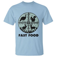 Funny Hunter Joke T Shirt Hunting Fast Food Animals - Wonder Print Shop