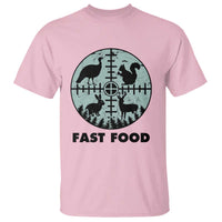 Funny Hunter Joke T Shirt Hunting Fast Food Animals - Wonder Print Shop