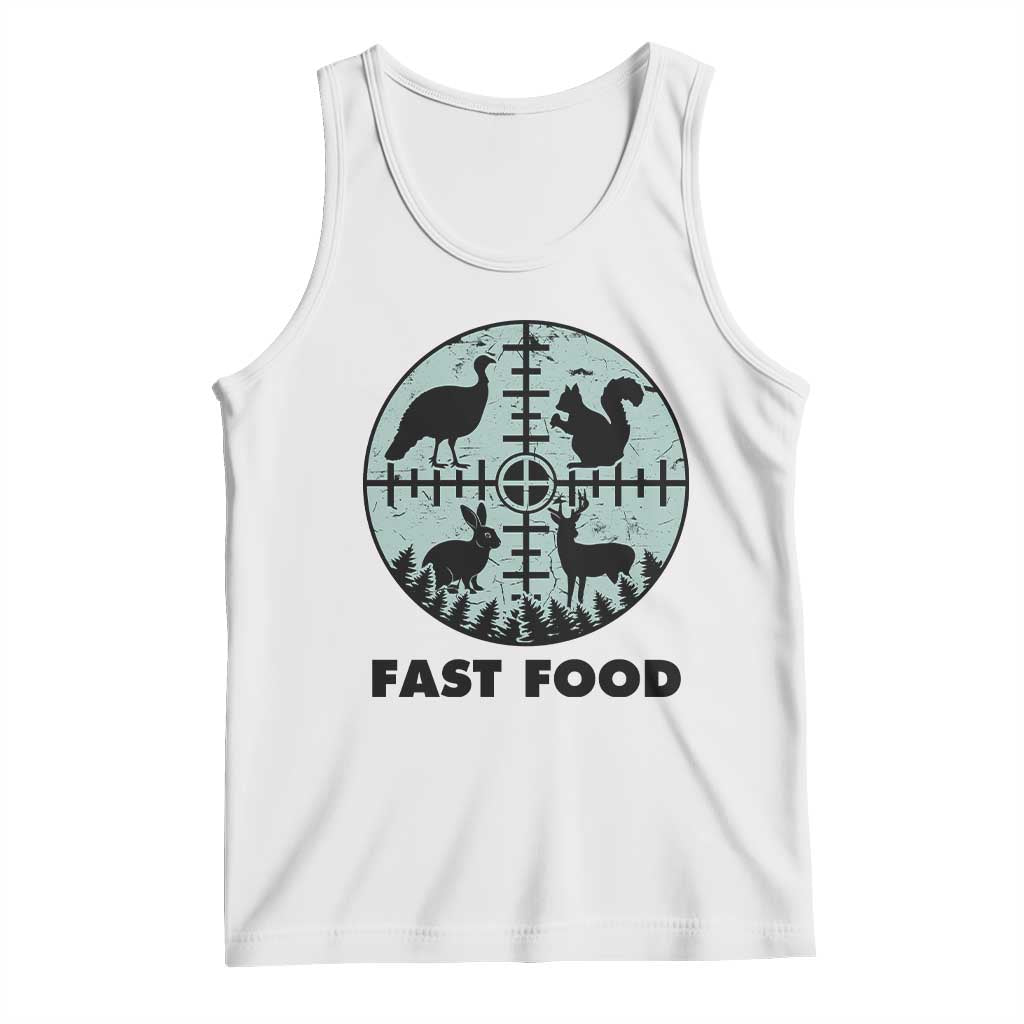 Funny Hunter Joke Tank Top Hunting Fast Food Animals - Wonder Print Shop