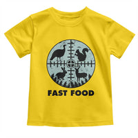 Funny Hunter Joke Toddler T Shirt Hunting Fast Food Animals - Wonder Print Shop