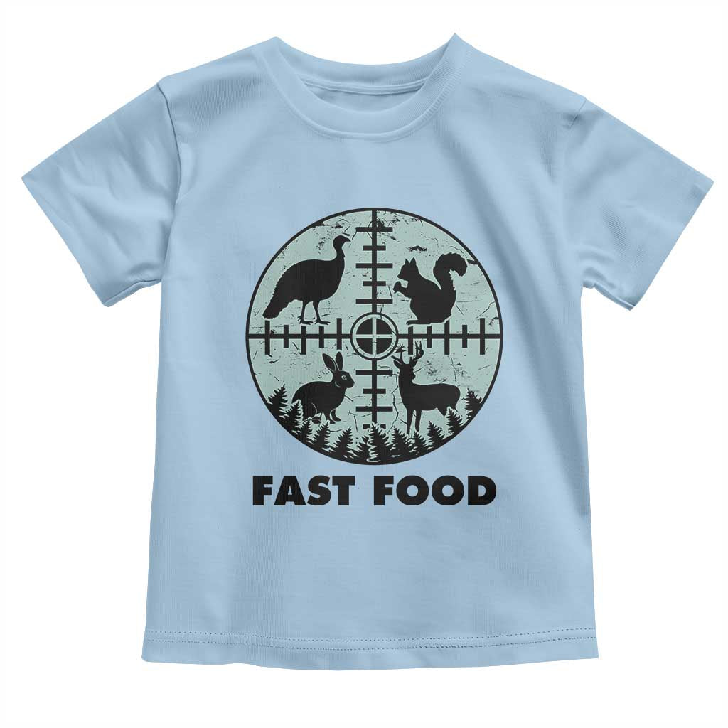 Funny Hunter Joke Toddler T Shirt Hunting Fast Food Animals - Wonder Print Shop