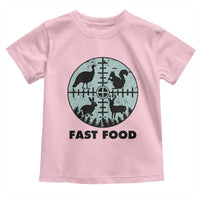 Funny Hunter Joke Toddler T Shirt Hunting Fast Food Animals - Wonder Print Shop