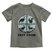 Funny Hunter Joke Toddler T Shirt Hunting Fast Food Animals - Wonder Print Shop
