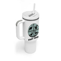 Funny Hunter Joke Tumbler With Handle Hunting Fast Food Animals