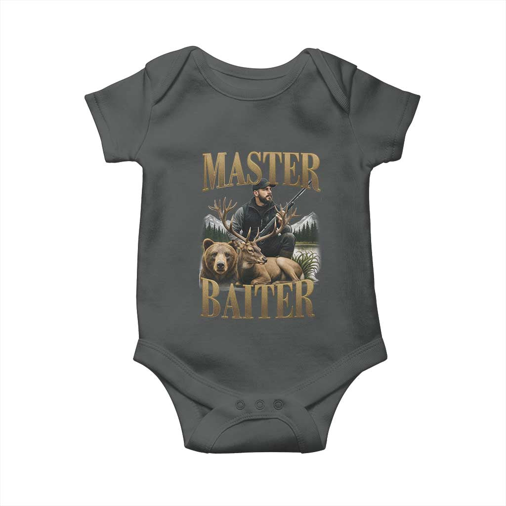 Hunting Lovers Dad Gift Baby Onesie Master Baiter - Wonder Print Shop