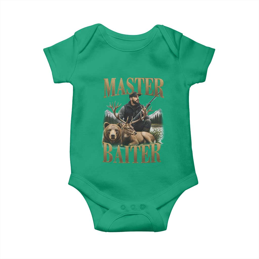 Hunting Lovers Dad Gift Baby Onesie Master Baiter - Wonder Print Shop