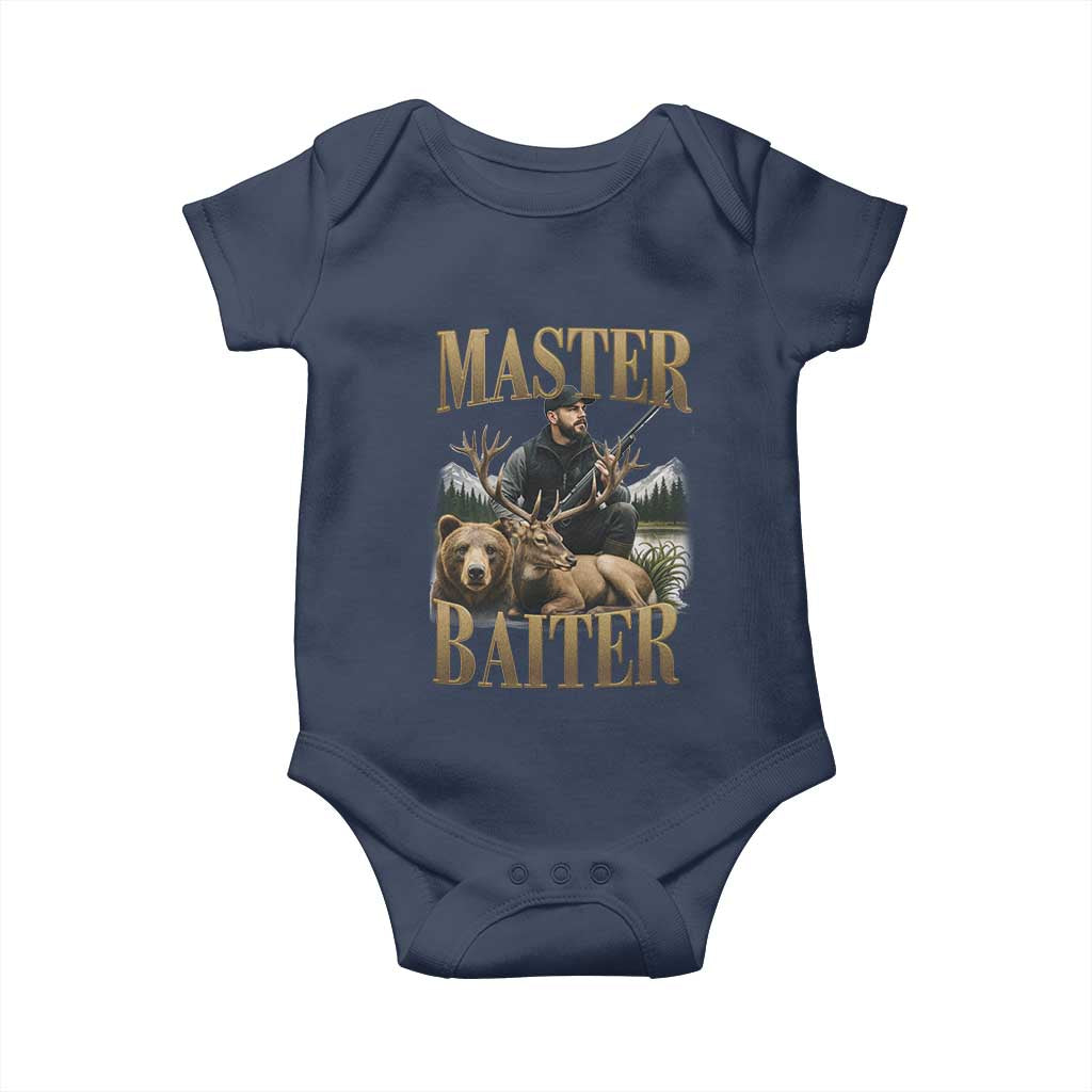 Hunting Lovers Dad Gift Baby Onesie Master Baiter - Wonder Print Shop