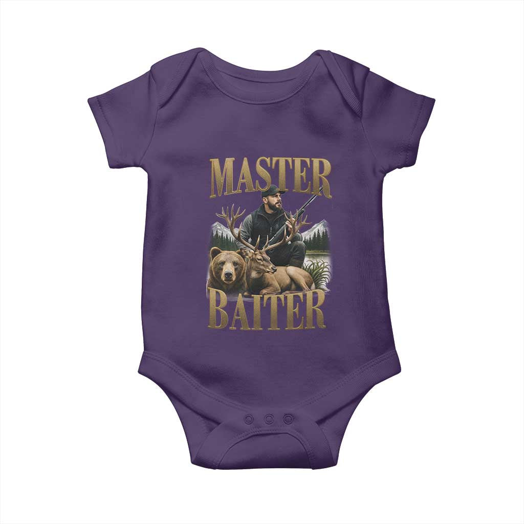 Hunting Lovers Dad Gift Baby Onesie Master Baiter - Wonder Print Shop
