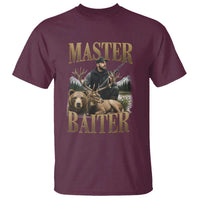 Hunting Lovers Dad Gift T Shirt Master Baiter - Wonder Print Shop