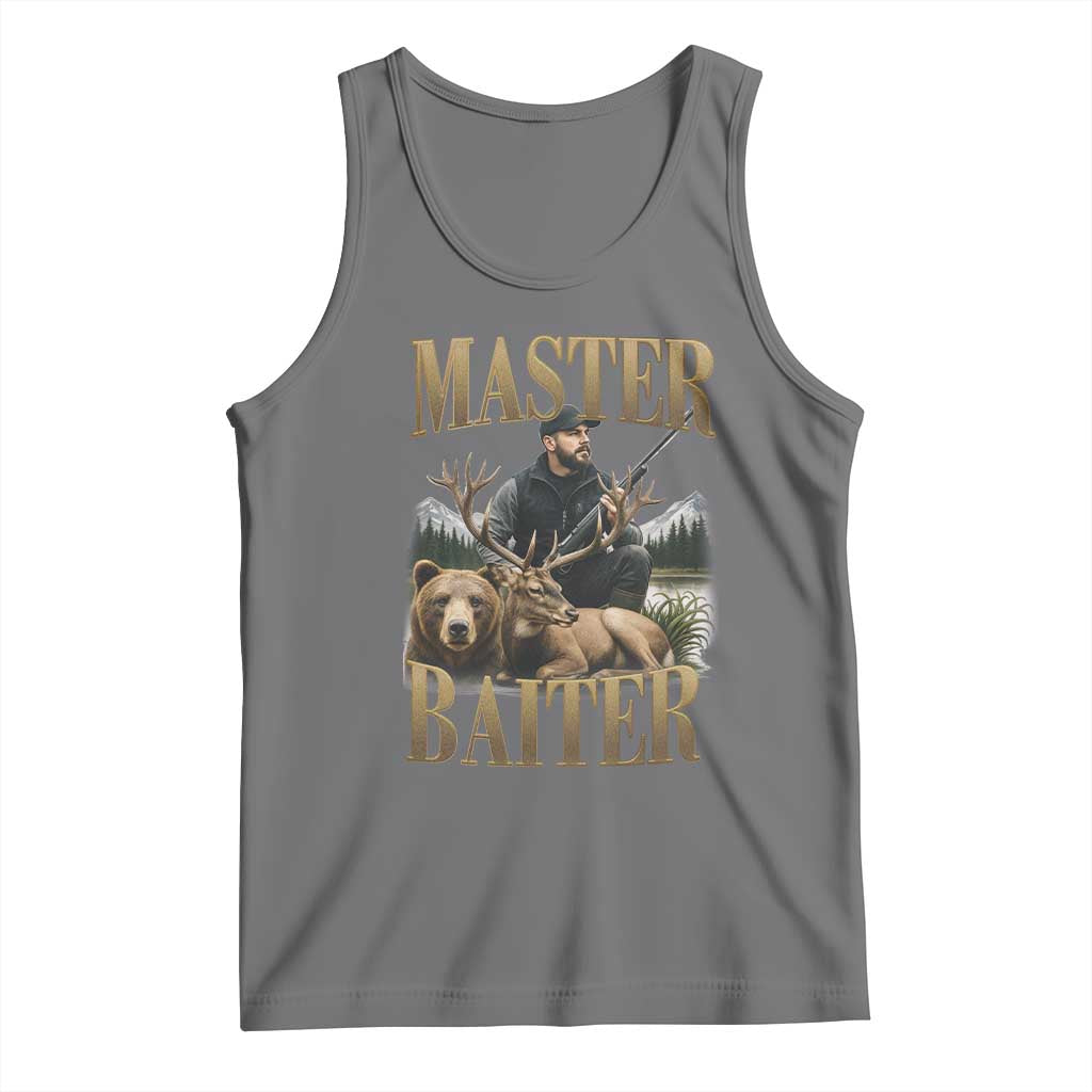 Hunting Lovers Dad Gift Tank Top Master Baiter - Wonder Print Shop