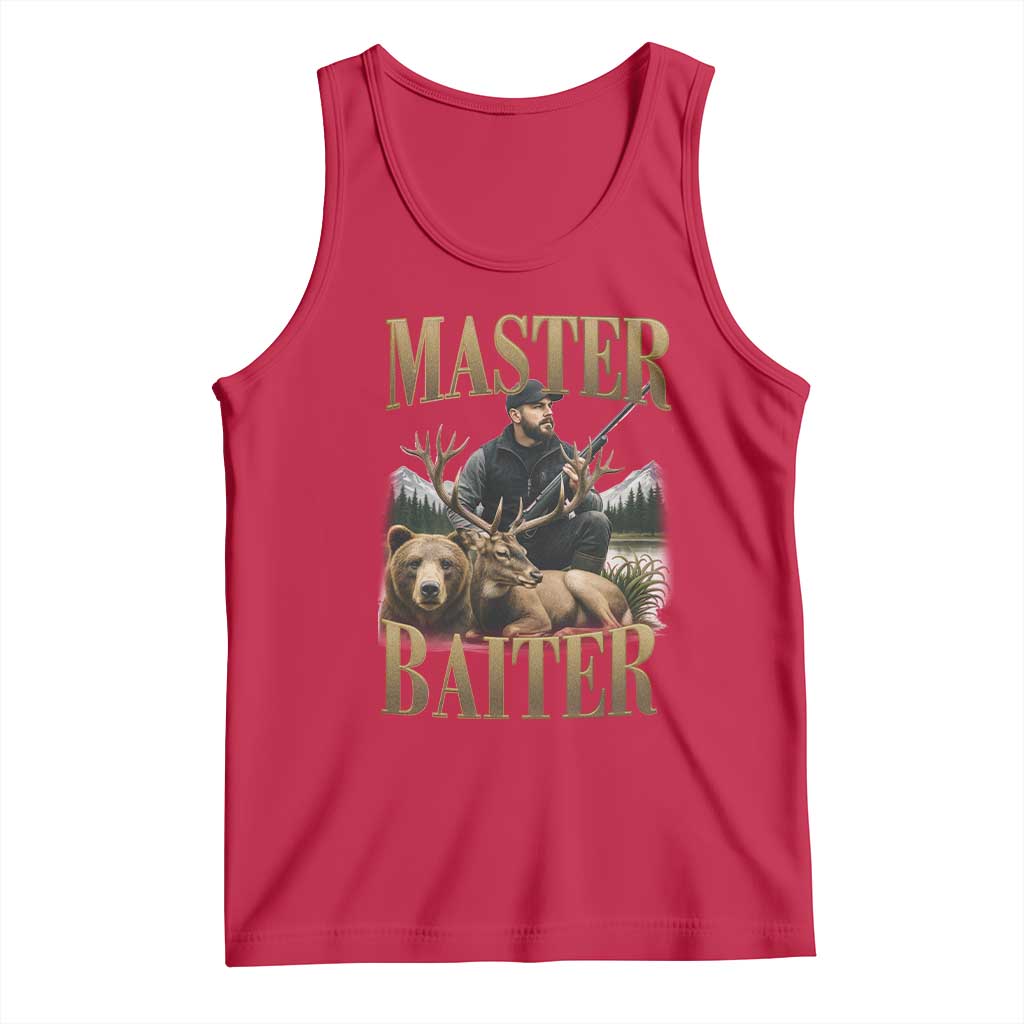 Hunting Lovers Dad Gift Tank Top Master Baiter - Wonder Print Shop