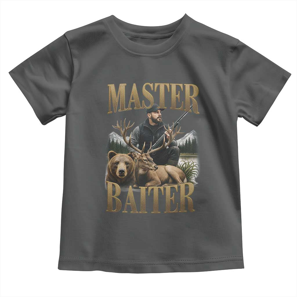 Hunting Lovers Dad Gift Toddler T Shirt Master Baiter - Wonder Print Shop