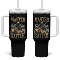 Hunting Lovers Dad Gift Tumbler With Handle Master Baiter