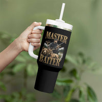 Hunting Lovers Dad Gift Tumbler With Handle Master Baiter