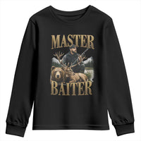 Hunting Lovers Dad Gift Youth Sweatshirt Master Baiter - Wonder Print Shop