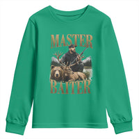 Hunting Lovers Dad Gift Youth Sweatshirt Master Baiter - Wonder Print Shop