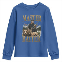 Hunting Lovers Dad Gift Youth Sweatshirt Master Baiter - Wonder Print Shop