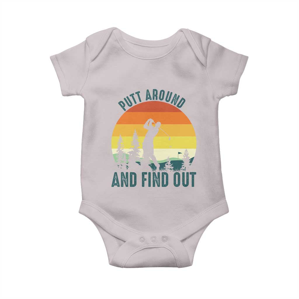 Putt Around And Find Out Baby Onesie Funny Golf Player Gift - Wonder Print Shop