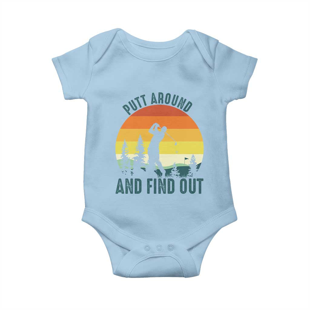 Putt Around And Find Out Baby Onesie Funny Golf Player Gift - Wonder Print Shop
