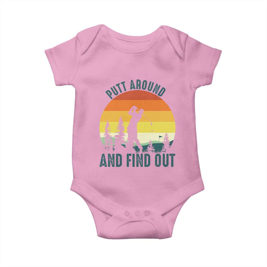 Putt Around And Find Out Baby Onesie Funny Golf Player Gift - Wonder Print Shop