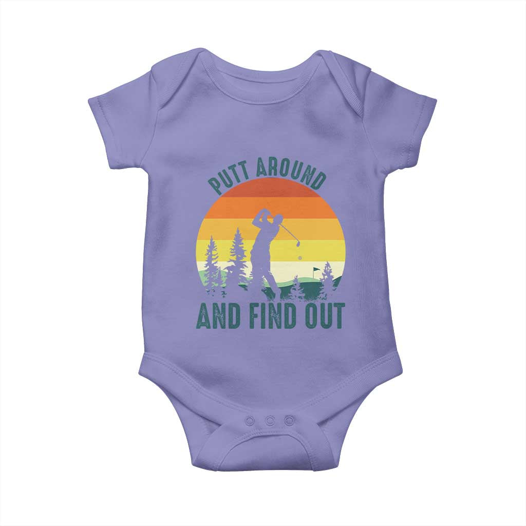 Putt Around And Find Out Baby Onesie Funny Golf Player Gift - Wonder Print Shop