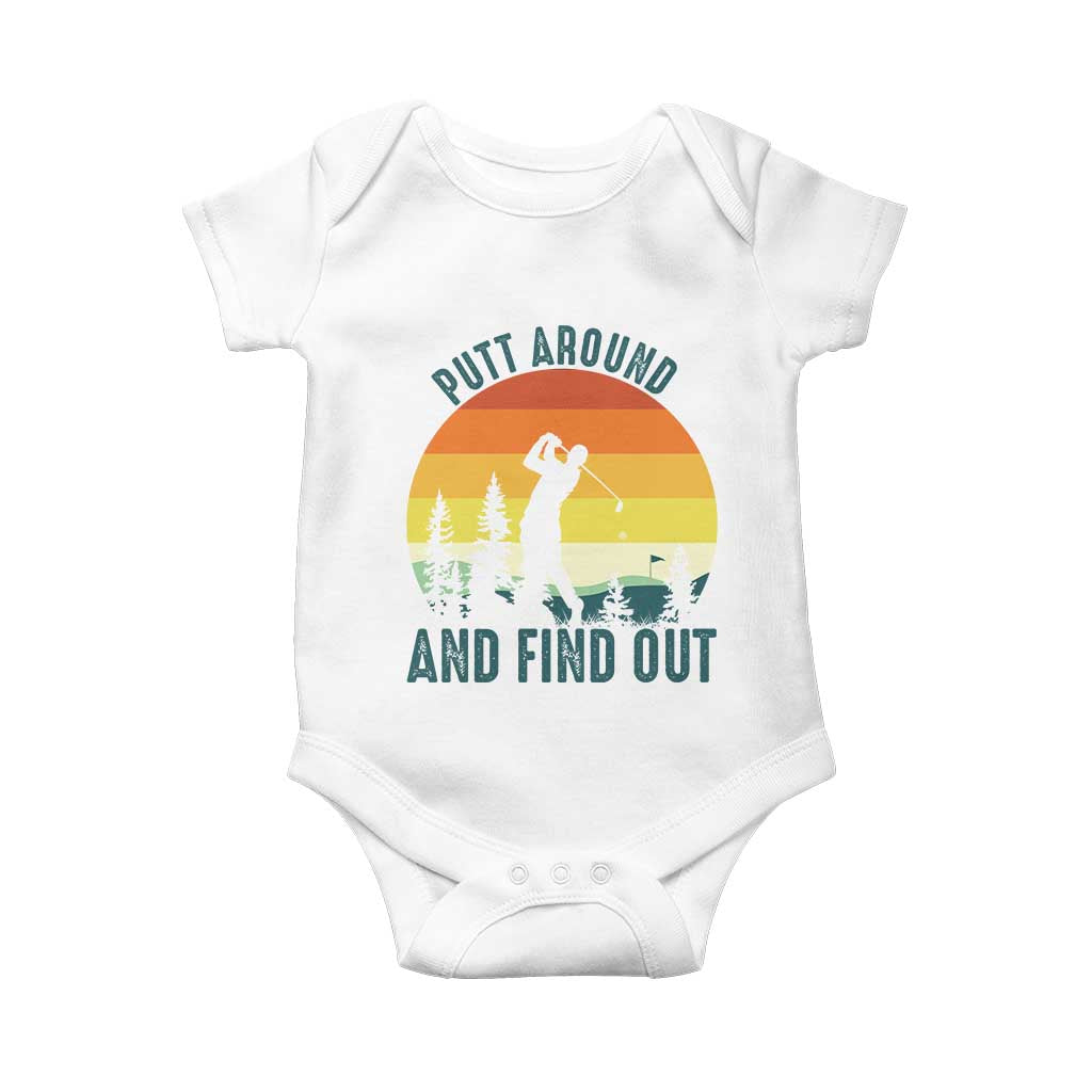 Putt Around And Find Out Baby Onesie Funny Golf Player Gift - Wonder Print Shop
