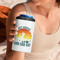 Putt Around And Find Out 4 in 1 Can Cooler Tumbler Funny Golf Player Gift - Wonder Print Shop