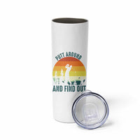 Putt Around And Find Out Skinny Tumbler Funny Golf Player Gift - Wonder Print Shop