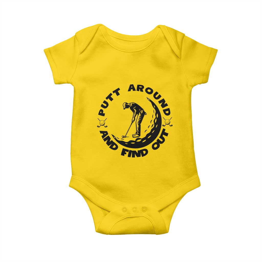 Putt Around And Find Out Baby Onesie Funny Golf Lover Gift - Wonder Print Shop