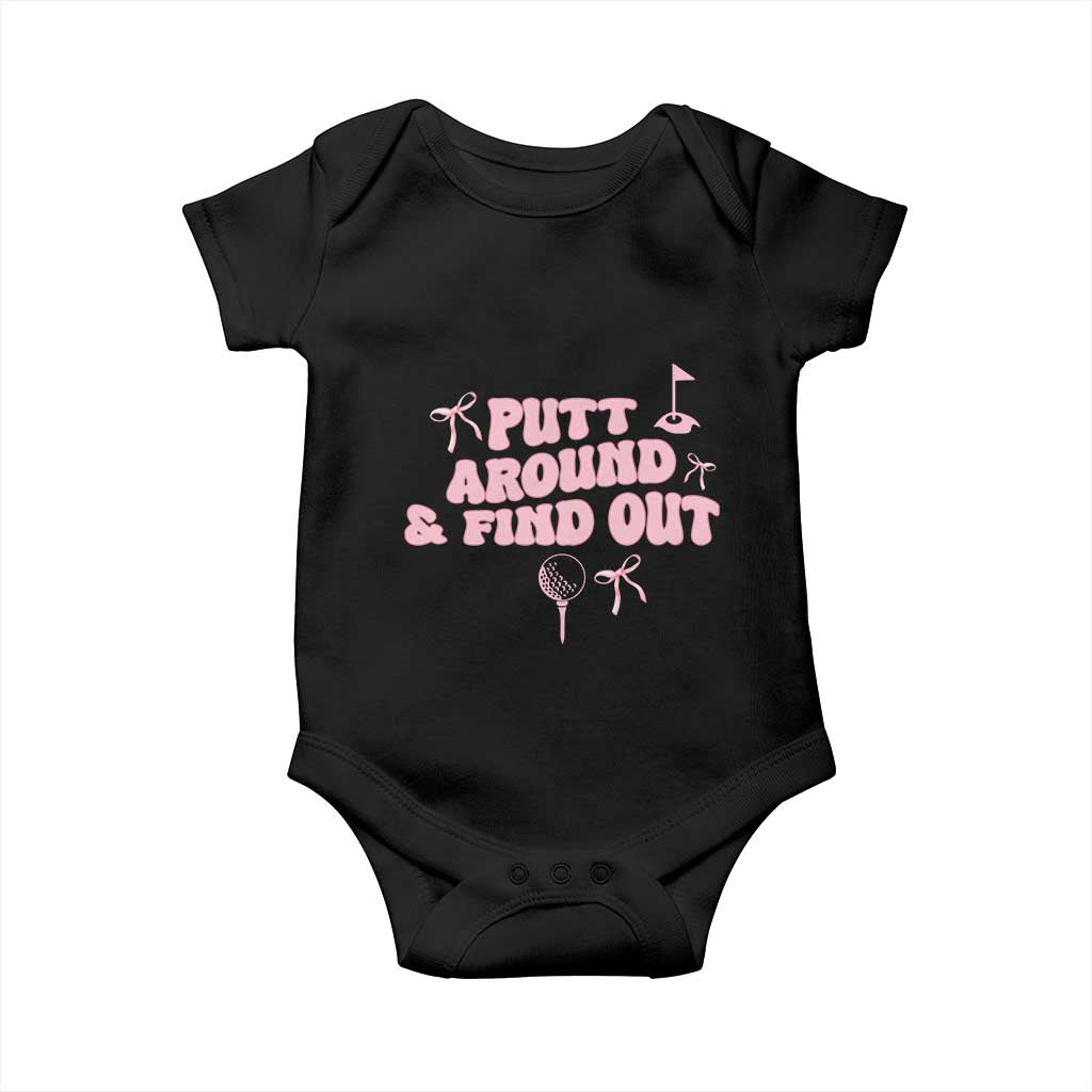 Funny Golf Gift For Women Baby Onesie Putt Around And Find Out - Wonder Print Shop