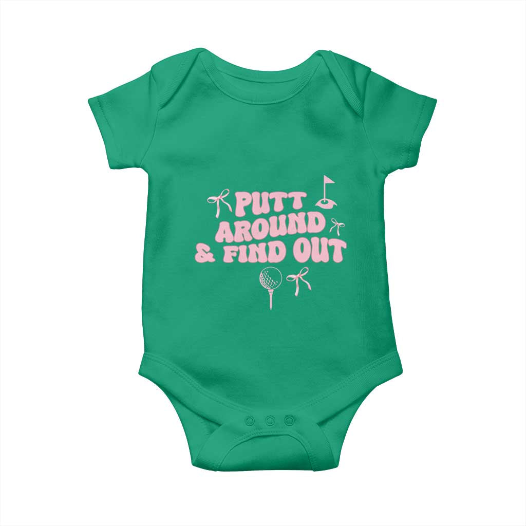 Funny Golf Gift For Women Baby Onesie Putt Around And Find Out - Wonder Print Shop