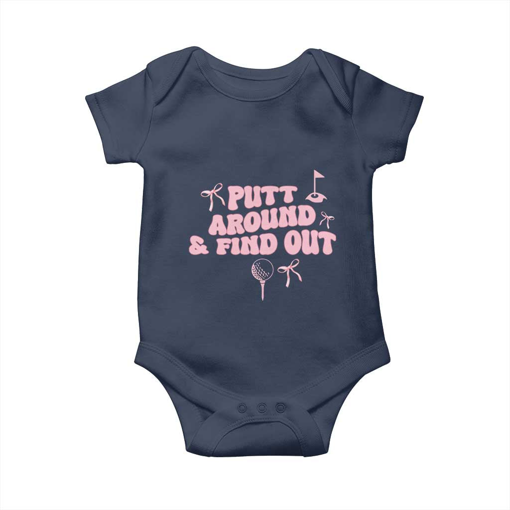 Funny Golf Gift For Women Baby Onesie Putt Around And Find Out - Wonder Print Shop