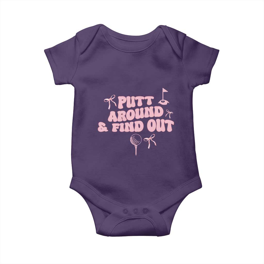 Funny Golf Gift For Women Baby Onesie Putt Around And Find Out - Wonder Print Shop