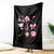 Womens Golf Lover Throw Blanket Cute Pink Bow Golf Sports Gift - Wonder Print Shop