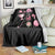 Womens Golf Lover Throw Blanket Cute Pink Bow Golf Sports Gift - Wonder Print Shop