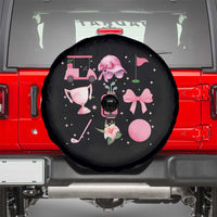 Womens Golf Lover Spare Tire Cover Cute Pink Bow Golf Sports Gift - Wonder Print Shop