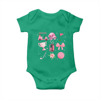 Womens Golf Lover Baby Onesie Cute Pink Bow Golf Sports Gift - Wonder Print Shop