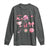 Womens Golf Lover Long Sleeve Shirt Cute Pink Bow Golf Sports Gift - Wonder Print Shop