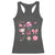 Womens Golf Lover Racerback Tank Top Cute Pink Bow Golf Sports Gift - Wonder Print Shop