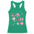 Womens Golf Lover Racerback Tank Top Cute Pink Bow Golf Sports Gift - Wonder Print Shop
