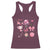 Womens Golf Lover Racerback Tank Top Cute Pink Bow Golf Sports Gift - Wonder Print Shop