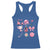 Womens Golf Lover Racerback Tank Top Cute Pink Bow Golf Sports Gift - Wonder Print Shop