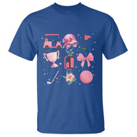 Womens Golf Lover T Shirt Cute Pink Bow Golf Sports Gift - Wonder Print Shop